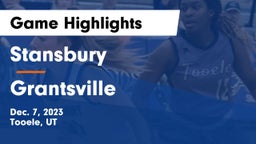 Stansbury  vs Grantsville  Game Highlights - Dec. 7, 2023