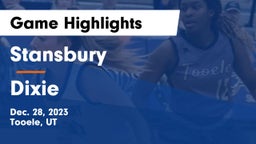 Stansbury  vs Dixie  Game Highlights - Dec. 28, 2023