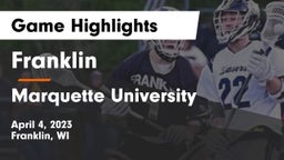 Franklin  vs Marquette University  Game Highlights - April 4, 2023