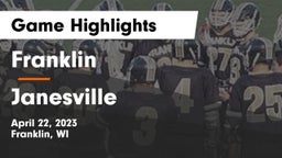 Franklin  vs Janesville Game Highlights - April 22, 2023