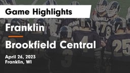 Franklin  vs Brookfield Central  Game Highlights - April 26, 2023