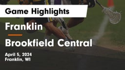 Franklin  vs Brookfield Central  Game Highlights - April 5, 2024