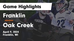 Franklin  vs Oak Creek  Game Highlights - April 9, 2024