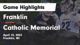 Franklin  vs Catholic Memorial Game Highlights - April 15, 2024