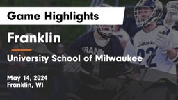 Franklin  vs University School of Milwaukee Game Highlights - May 14, 2024