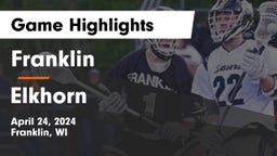 Franklin  vs Elkhorn Game Highlights - April 24, 2024