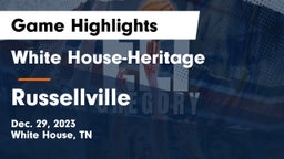 White House-Heritage  vs Russellville  Game Highlights - Dec. 29, 2023