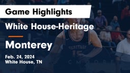 White House-Heritage  vs Monterey  Game Highlights - Feb. 24, 2024