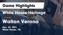 White House-Heritage  vs Walton Verona Game Highlights - Dec. 22, 2021
