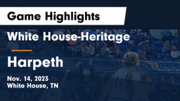 White House-Heritage  vs Harpeth  Game Highlights - Nov. 14, 2023