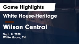 White House-Heritage  vs Wilson Central  Game Highlights - Sept. 8, 2020