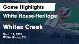 White House-Heritage  vs Whites Creek Game Highlights - Sept. 14, 2023