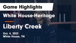 White House-Heritage  vs Liberty Creek  Game Highlights - Oct. 4, 2023