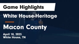 White House-Heritage  vs Macon County  Game Highlights - April 18, 2023