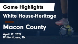 White House-Heritage  vs Macon County  Game Highlights - April 12, 2024
