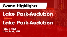 Lake Park-Audubon  vs Lake Park-Audubon  Game Highlights - Feb. 4, 2020