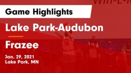 Lake Park-Audubon  vs Frazee  Game Highlights - Jan. 29, 2021