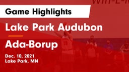 Lake Park Audubon  vs Ada-Borup  Game Highlights - Dec. 10, 2021