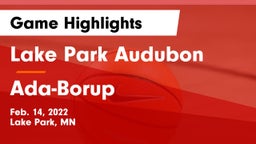 Lake Park Audubon  vs Ada-Borup  Game Highlights - Feb. 14, 2022
