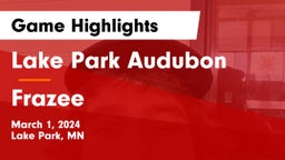 Lake Park Audubon  vs Frazee  Game Highlights - March 1, 2024