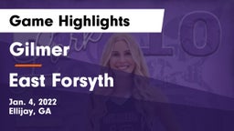 Gilmer  vs East Forsyth Game Highlights - Jan. 4, 2022