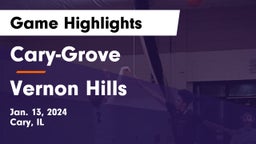 Cary-Grove  vs Vernon Hills  Game Highlights - Jan. 13, 2024
