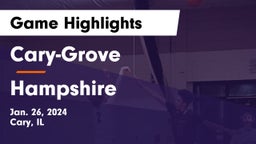 Cary-Grove  vs Hampshire  Game Highlights - Jan. 26, 2024