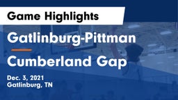 Gatlinburg-Pittman  vs Cumberland Gap Game Highlights - Dec. 3, 2021
