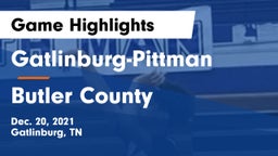 Gatlinburg-Pittman  vs Butler County  Game Highlights - Dec. 20, 2021