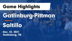 Gatlinburg-Pittman  vs Saltillo  Game Highlights - Dec. 22, 2021