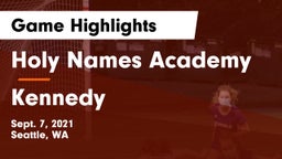 Holy Names Academy vs Kennedy  Game Highlights - Sept. 7, 2021