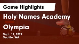 Holy Names Academy vs Olympia  Game Highlights - Sept. 11, 2021