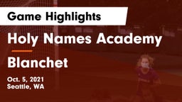 Holy Names Academy vs Blanchet  Game Highlights - Oct. 5, 2021