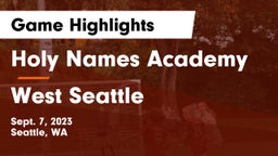 Holy Names Academy vs West Seattle  Game Highlights - Sept. 7, 2023