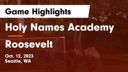 Holy Names Academy vs Roosevelt  Game Highlights - Oct. 12, 2023