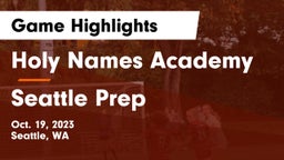 Holy Names Academy vs Seattle Prep Game Highlights - Oct. 19, 2023