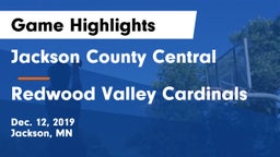 Jackson County Central  vs Redwood Valley Cardinals Game Highlights - Dec. 12, 2019