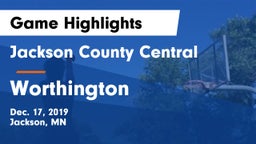 Jackson County Central  vs Worthington  Game Highlights - Dec. 17, 2019