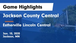 Jackson County Central  vs Estherville Lincoln Central  Game Highlights - Jan. 10, 2020