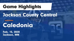 Jackson County Central  vs Caledonia  Game Highlights - Feb. 15, 2020