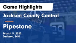 Jackson County Central  vs Pipestone  Game Highlights - March 5, 2020