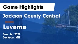 Jackson County Central  vs Luverne  Game Highlights - Jan. 16, 2021