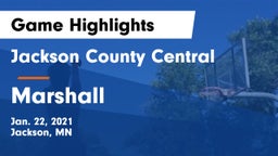 Jackson County Central  vs Marshall  Game Highlights - Jan. 22, 2021