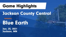 Jackson County Central  vs Blue Earth Game Highlights - Jan. 25, 2021