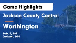 Jackson County Central  vs Worthington  Game Highlights - Feb. 5, 2021