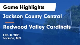 Jackson County Central  vs Redwood Valley Cardinals Game Highlights - Feb. 8, 2021