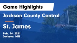 Jackson County Central  vs St. James  Game Highlights - Feb. 26, 2021