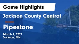 Jackson County Central  vs Pipestone  Game Highlights - March 2, 2021