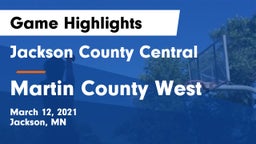 Jackson County Central  vs Martin County West  Game Highlights - March 12, 2021
