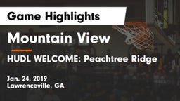 Mountain View  vs HUDL WELCOME: Peachtree Ridge Game Highlights - Jan. 24, 2019